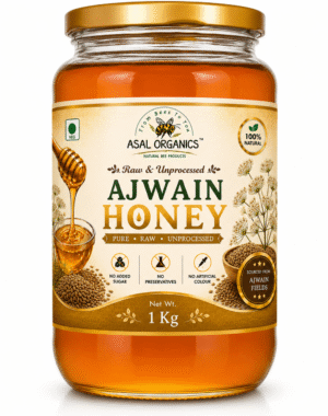 Asal Organics Ajwain Honey Pure Natural Raw Honey 1kg Jar