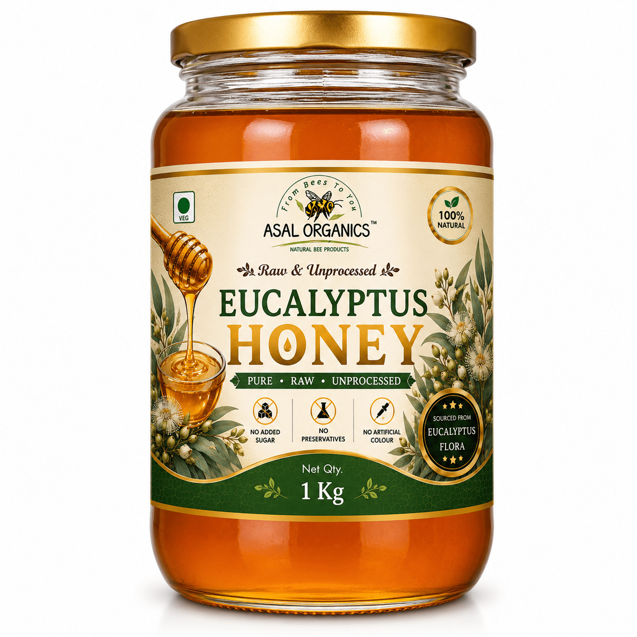 Eucalyptus Honey | Safeda Honey | Neelgiri Flora Honey | Asal Organics Honey