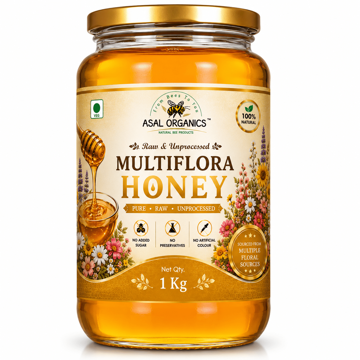 Multi Flora Honey | Shivalik Forest Honey | Himaliyan Honey